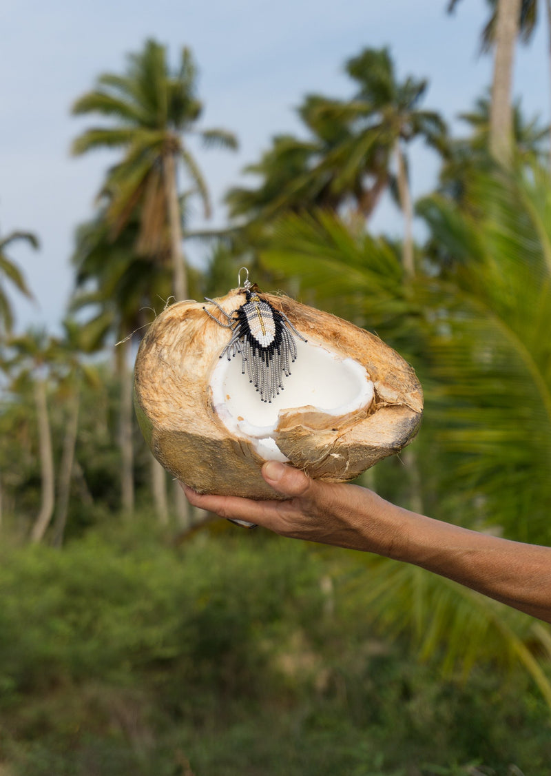 Earring Tortolito Black L
