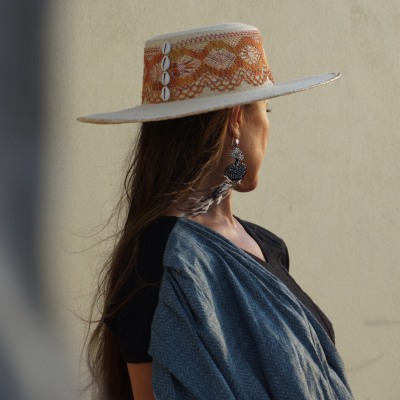 Pampas Black&White Earrings